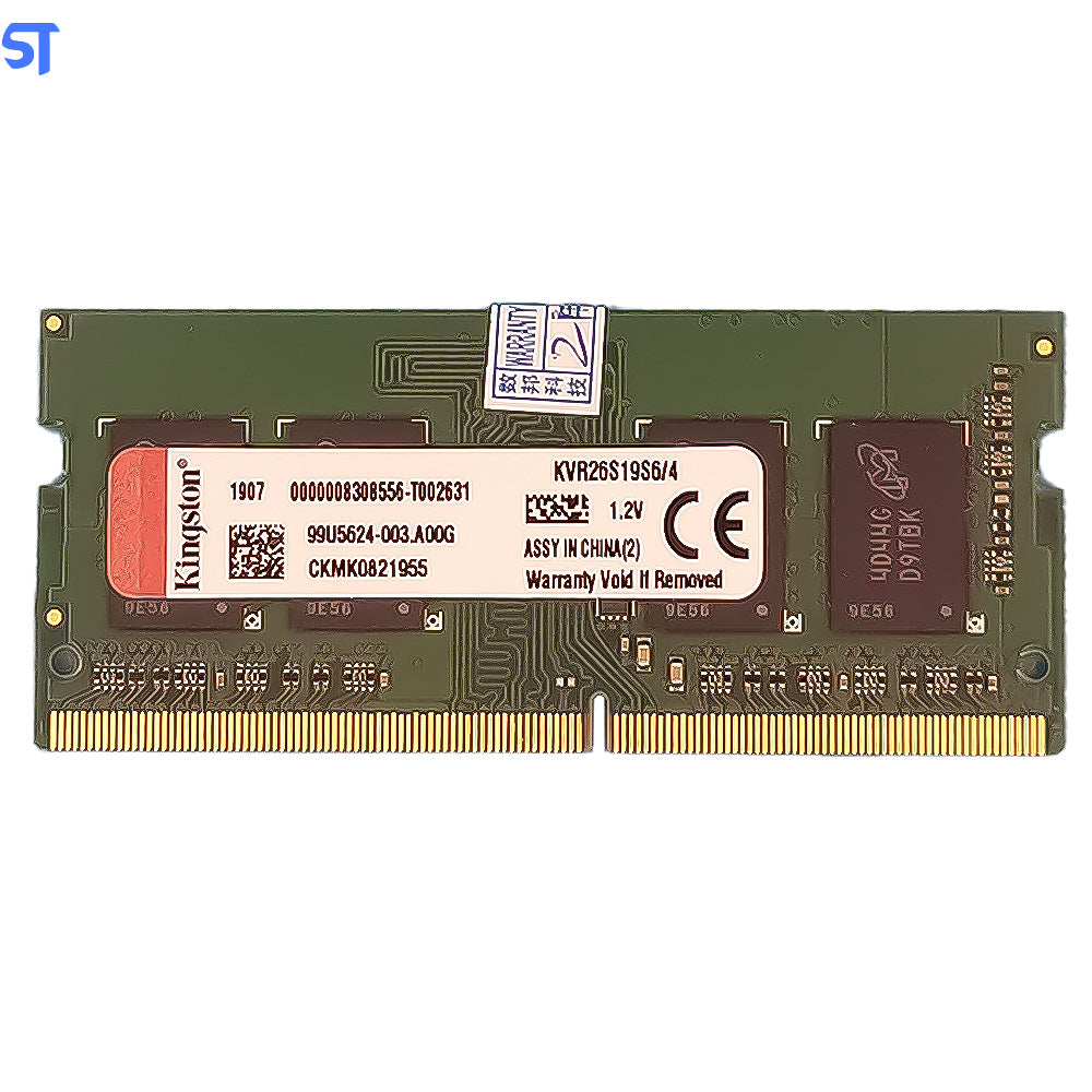 Memoria Ram Notebook 4Gb Ddr4 2666MHz KVR26S19S6/4 Kingston